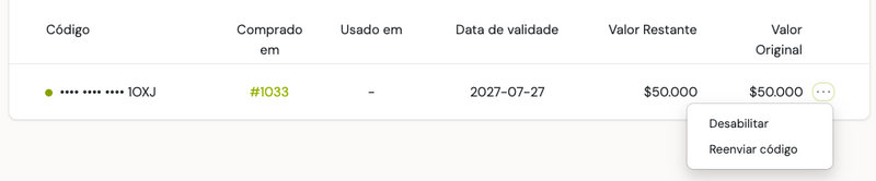 reenviar código
