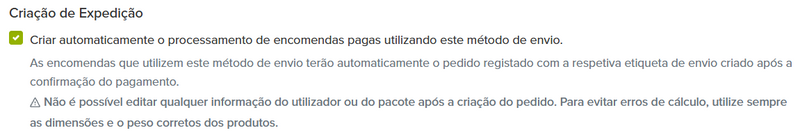 automatic orders