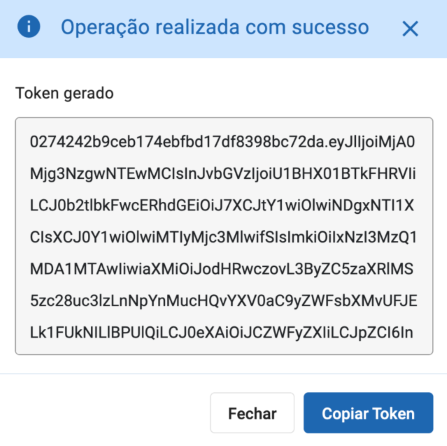 copiar token