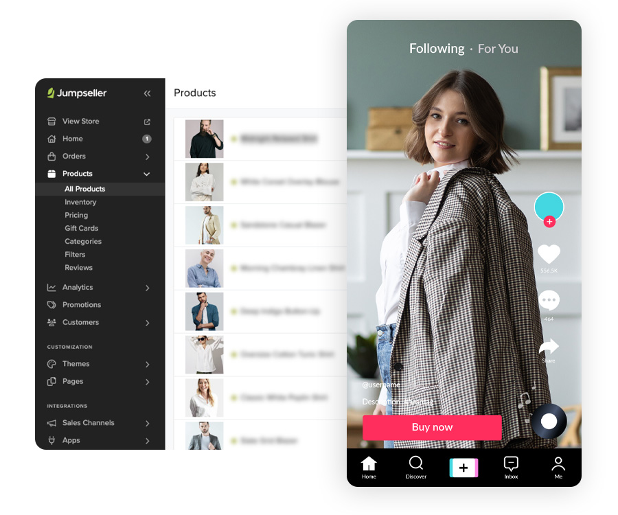 Sincronize Produtos com o TikTok em Segundos