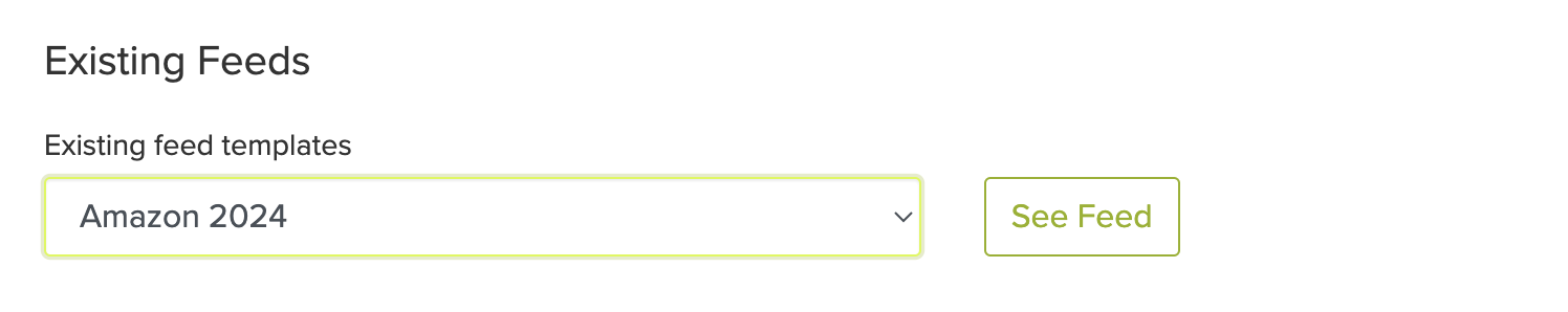 Feed Title and Save Options