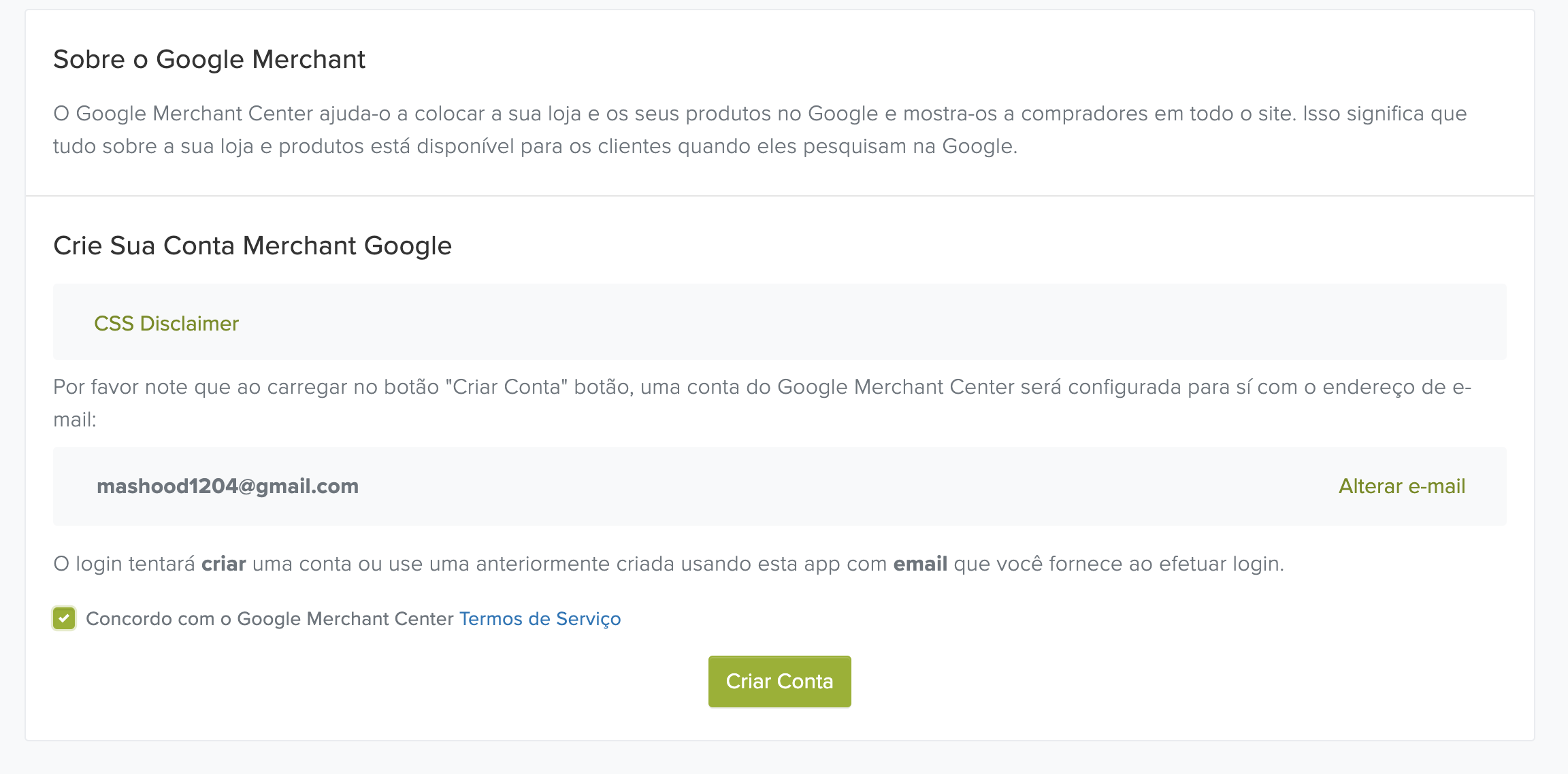 Create Account