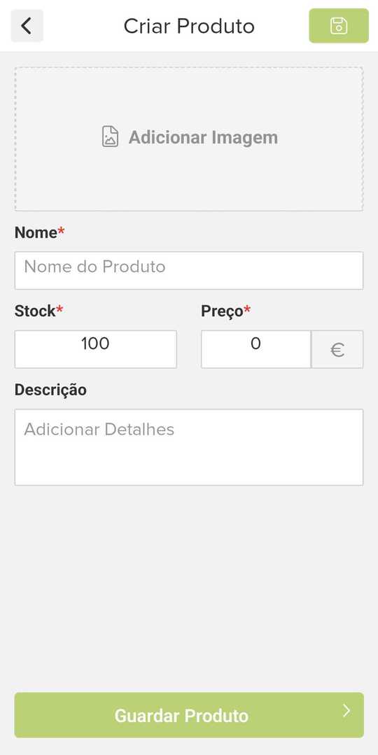 informação da encomenda
