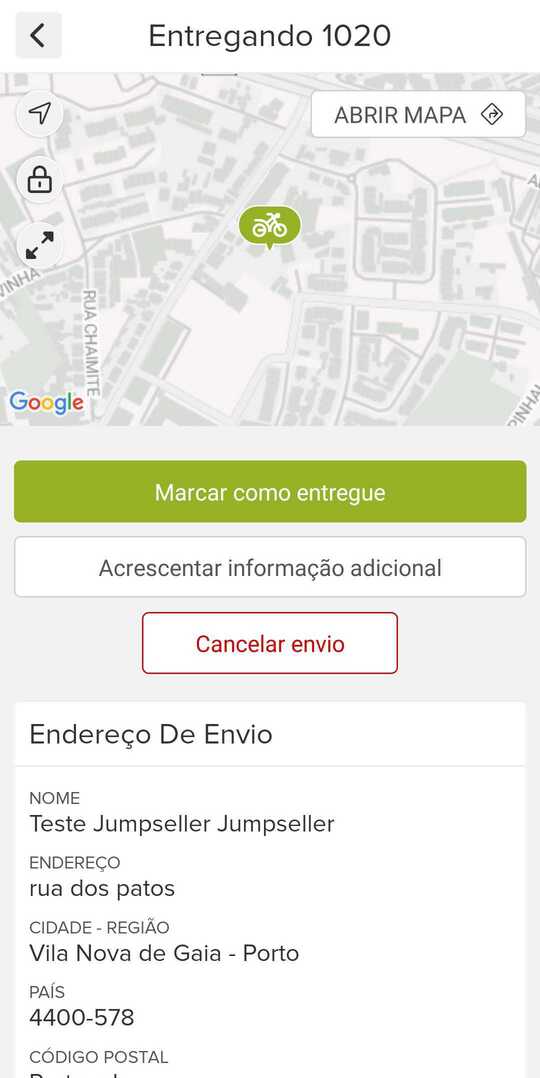 order information