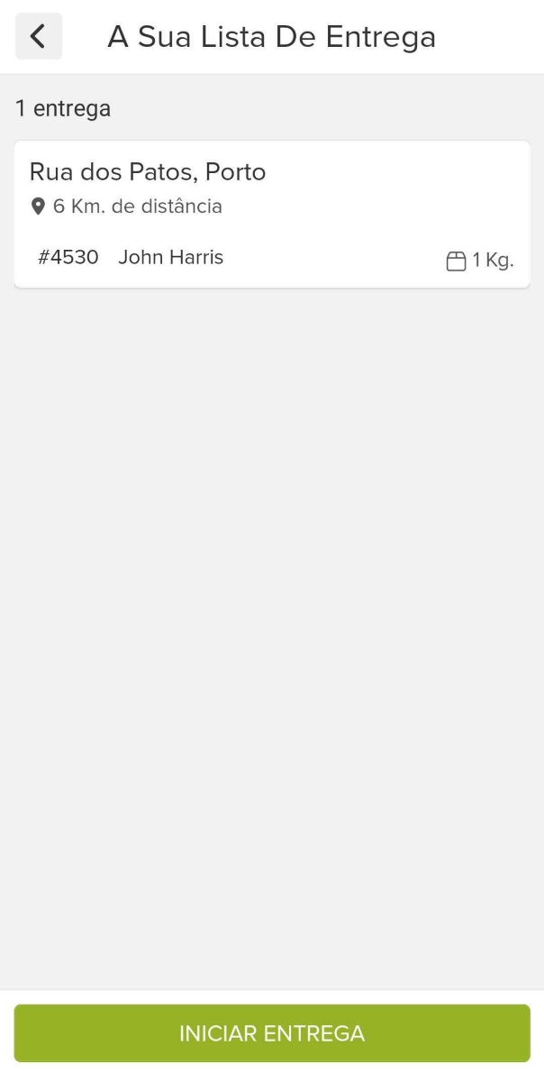 lista de envios