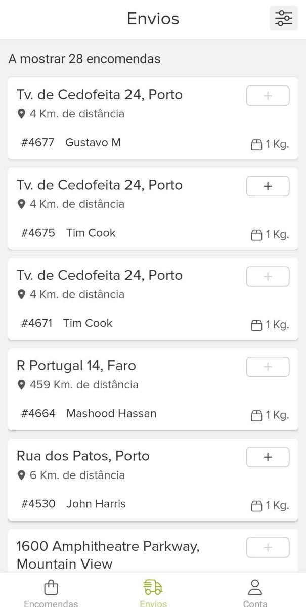 envio disponível
