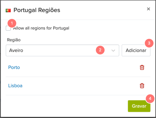regiões