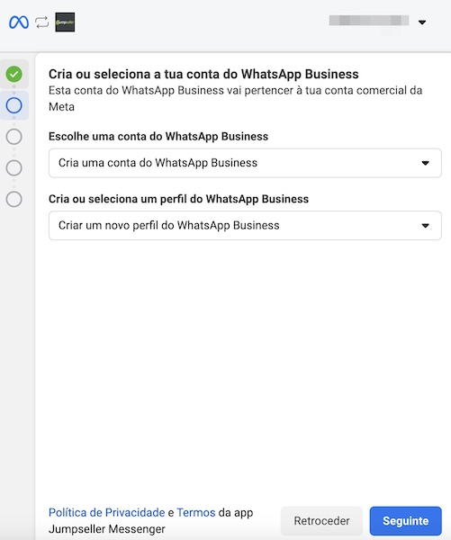perfil WhatsApp Business